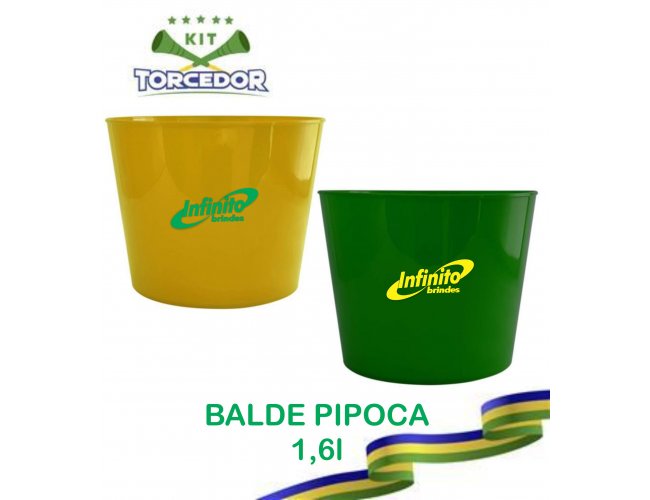 Balde de Pipoca 1,6litro Modelo INF 0002B