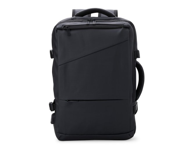 Mochila Expans�vel de Couro Sint�tico Modelo INF 08084