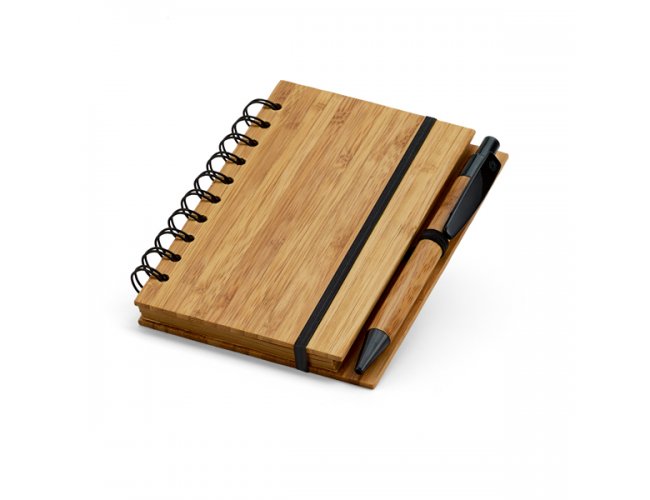 Caderno de Bambu - Modelo INF 93486    14,8 x 10,5cm