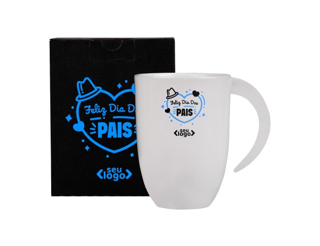 Caneca Em Cermica Branca - 350Ml Modelo INF 41350