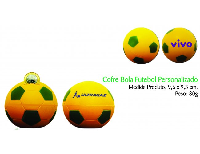 Cofre em formato de Bola de Futebol - Modelo INF MB203