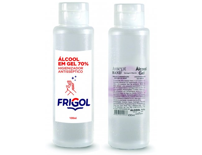 Frasco de lcool Gel com 100ml - Modelo INF 94893