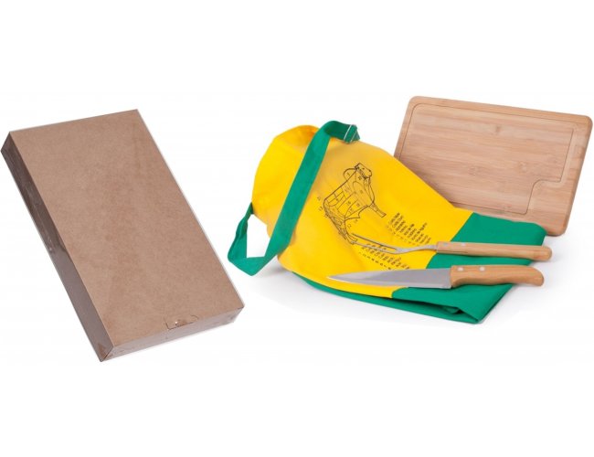 Kit Churrasco com avental Modelo INF 18933