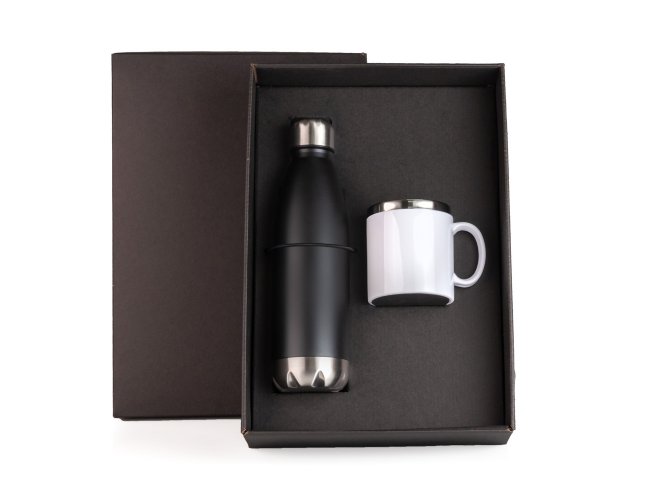 Kit Garrafa E Caneca - 2 Pcs Modelo INF 9039D