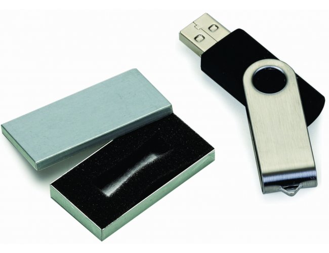 KIT PEN DRIVE NA CAIXINHA DE ALUMINIO - MODELO INF 10037