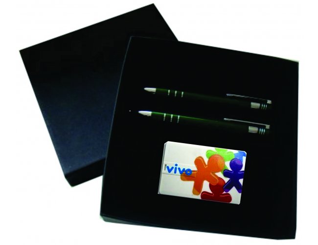 Kit Exclusivo Caneta Lapiseira Pen card - Modelo INF 13656