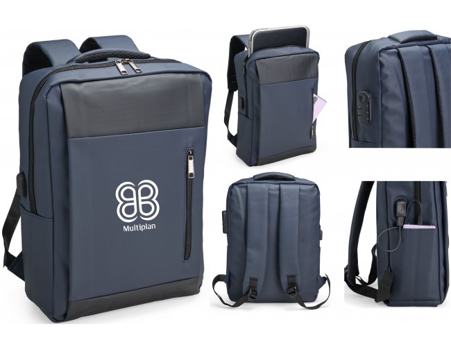 Mochila PU Impermevel Antifurto Modelo INF 08156