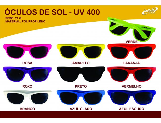 culos de Sol Personalizado - UV 400 - Modelo INF 0014N