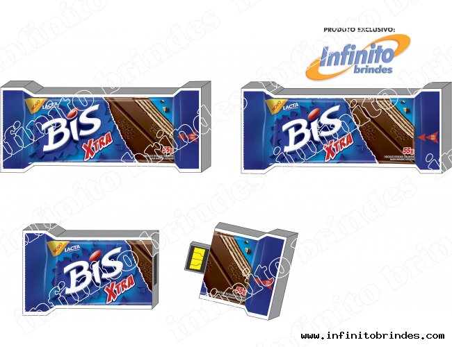 Pen Drive Estilizado - Modelo INF 10101 - Chocolate
