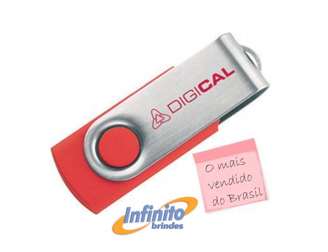 Pen drive Giratrio - Modelo INF F126 Capacidade 8Gb