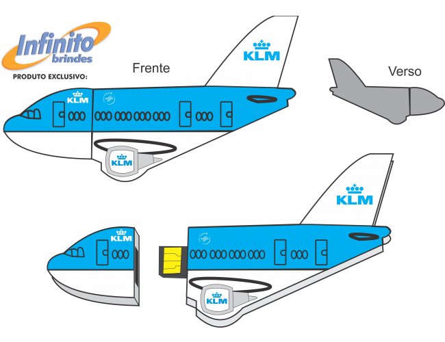 Pen drive ESTILIZADO - Modelo INF 10101 Cias areas