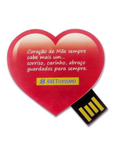 PEN DRIVE ESTILIZADO Modelo INF 10101 formato Corao