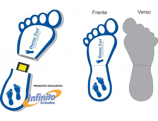 Pen drive ESTILIZADO - Modelo INF 10101 Pezinho