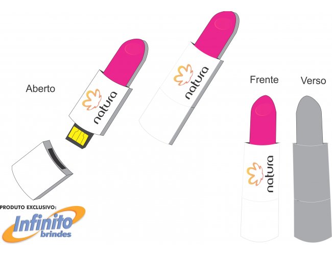 Pen drive ESTILIZADO - Modelo INF 10101 Cosmtica