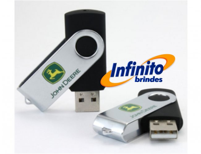 PEN DRIVE GIRATRIO - MODELO INF F126P  Capacidade 4GB