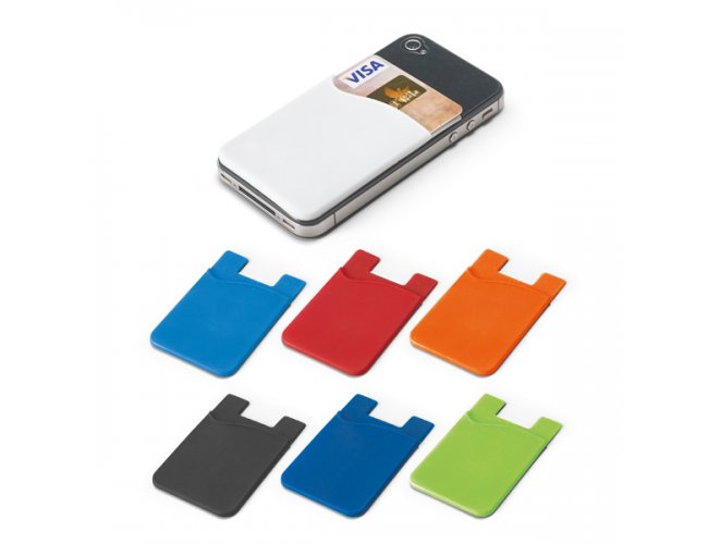 Porta cartes para celular. Silicone - Modelo INF 93320