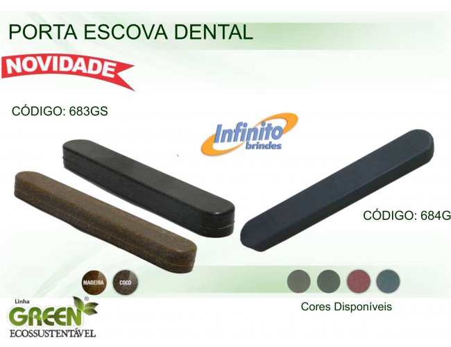 Porta Escova Dental - Modelo INF 0683G GREEN ECOSSUSTENTÁVEL