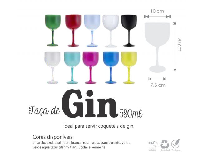 Copo de Gin Personalizado Modelo INF 580