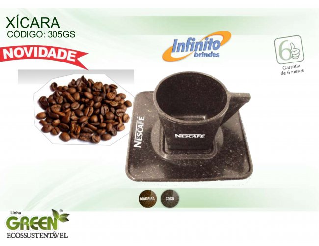 Xicara café - Modelo INF 0305G  GREEN ECOSSUSTENTÁVEL